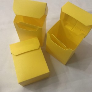 プラスチック製の黄色のtcgトランプホルダーボックス